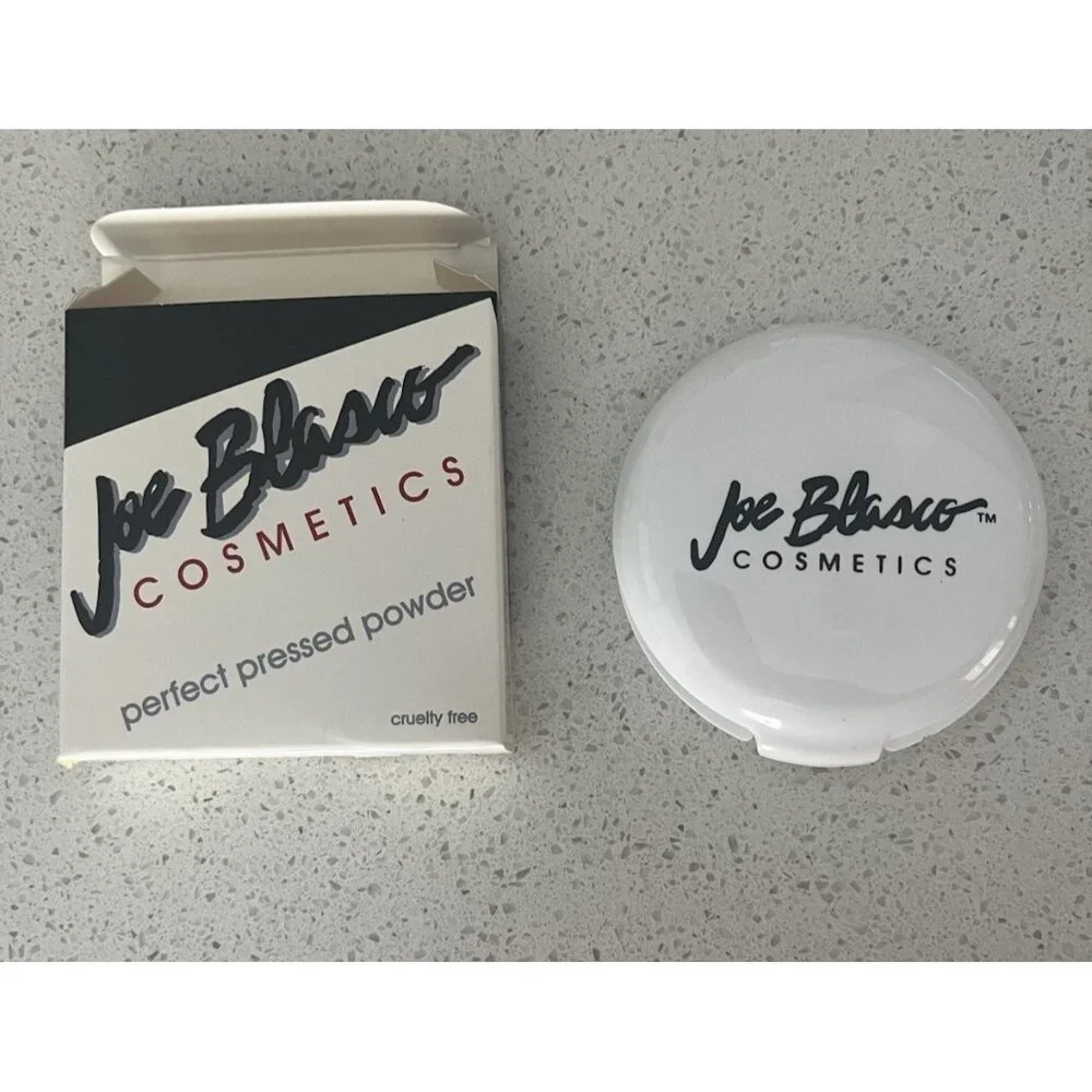 Joe Blasco Cosmetics Perfect Pressed Powder Compact Mirror Light Finish USA